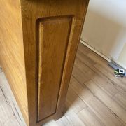 Artisanal buffet in solid oak, traditional assembly.