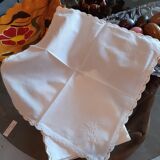 6 serviettes en coton dentelle au crochet