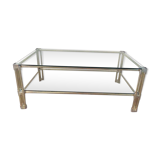 Gold metal coffee table from the 60/70