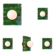 Green bejmat wall lamp