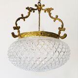 Brass ball chandelier