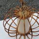 70s rattan pendant light