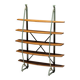 Bakery Display Rack with Iron Frame and Oak Shelves, France, 1920s