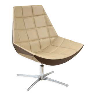 Kastel armchair "kayak" swivel leather