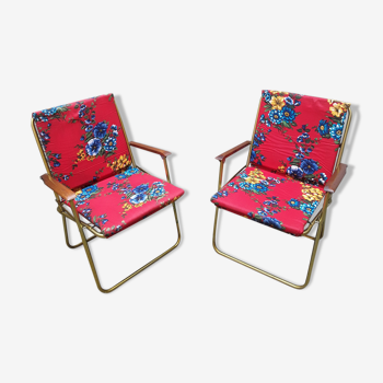 2 vintage camping armchairs  1960s