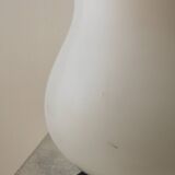 Mid Century Opaline Glass Table Lamp: Retro Bedside Lighting, 1960s Yugosla