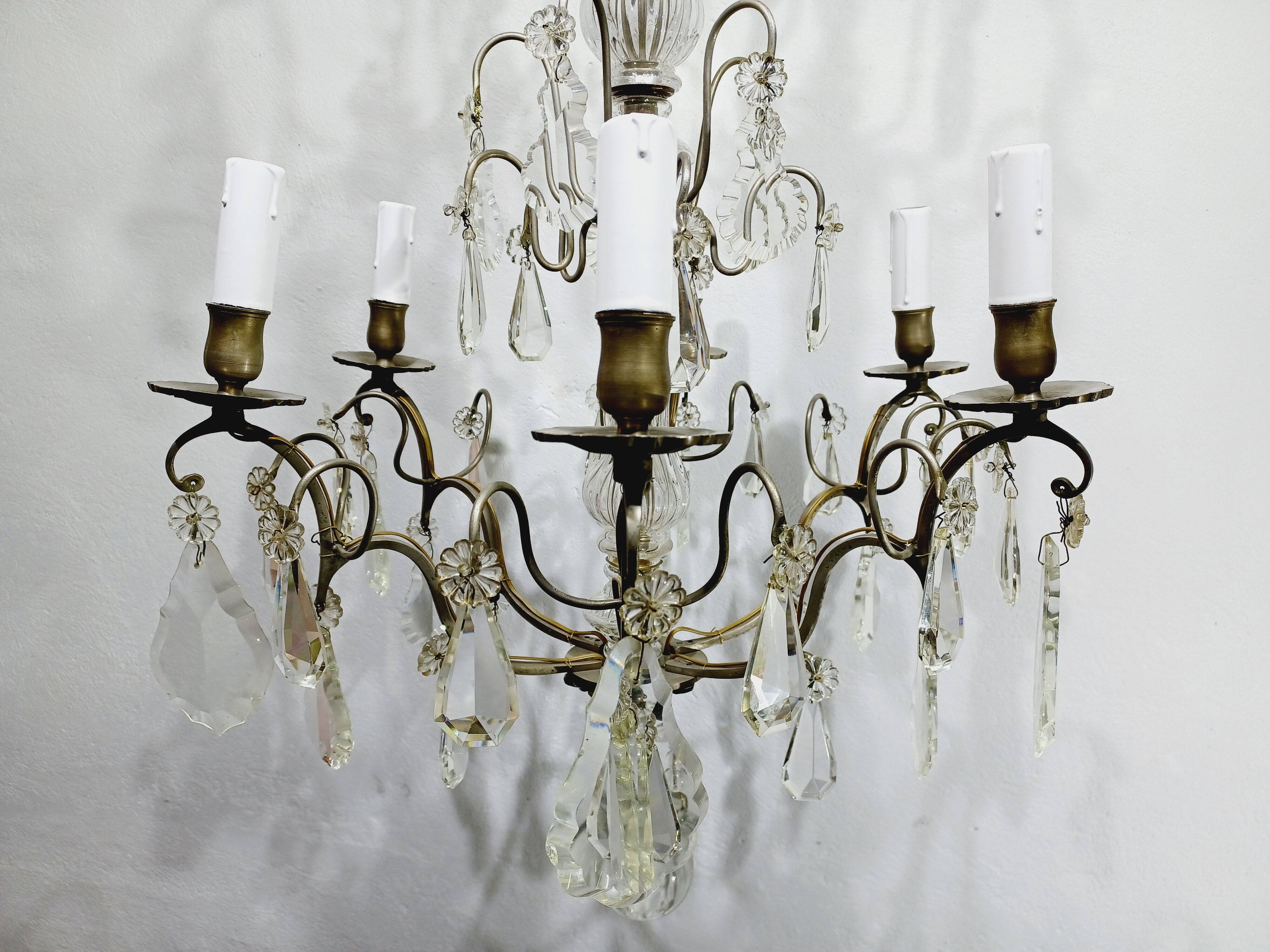 6 Light Crystal Chandelier