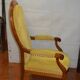 Walnut voltaire armchair