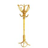 Curved rattan coat rack, 1950s-1970s