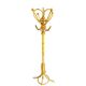 Curved rattan coat rack, 1950s-1970s
