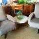 Paire de fauteuils pivotants des années 50/60