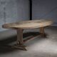 Oval Diamond table in old oak – 300 x 100 cm
