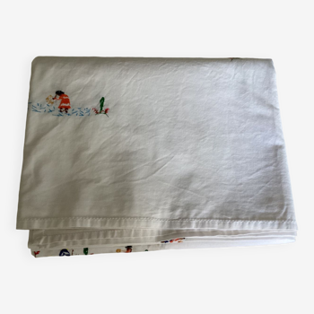 Large rectangular tablecloth
