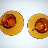 Lot de 2 tasses et sous-tasses Duralex
