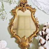 Vintage baroque style gold resin mirror