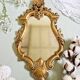 Vintage baroque style gold resin mirror
