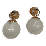 Pair of bronze sconces, neo-classical