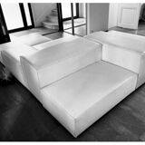 Extra wall leather sofa living divani
