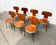 Mid-Century stackable chairs model 3103 Hammer by Arne Jacobsen for Fritz Hansen, Denmark, 1960s, set of 7.
