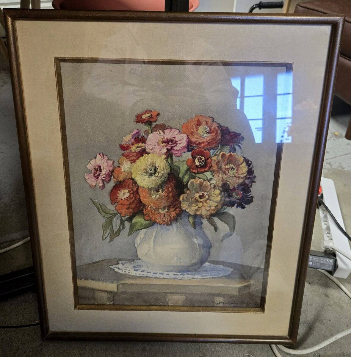 Louis-Germain Baligot (1874-1939) / watercolour of flowers