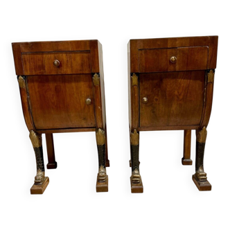 Pair of bedside cabinets