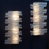 Pair of vintage lucite sconces, 1960