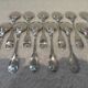 12 silver-plated ice cream scoops, Christofle Vendome model, 12.9 cm