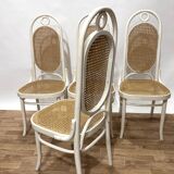 Set of 6 Thonet style caned chairs