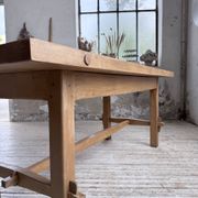 Table mobilier montagne 1950 hêtre massif