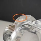 Val Saint Lambert crystal vase, signed