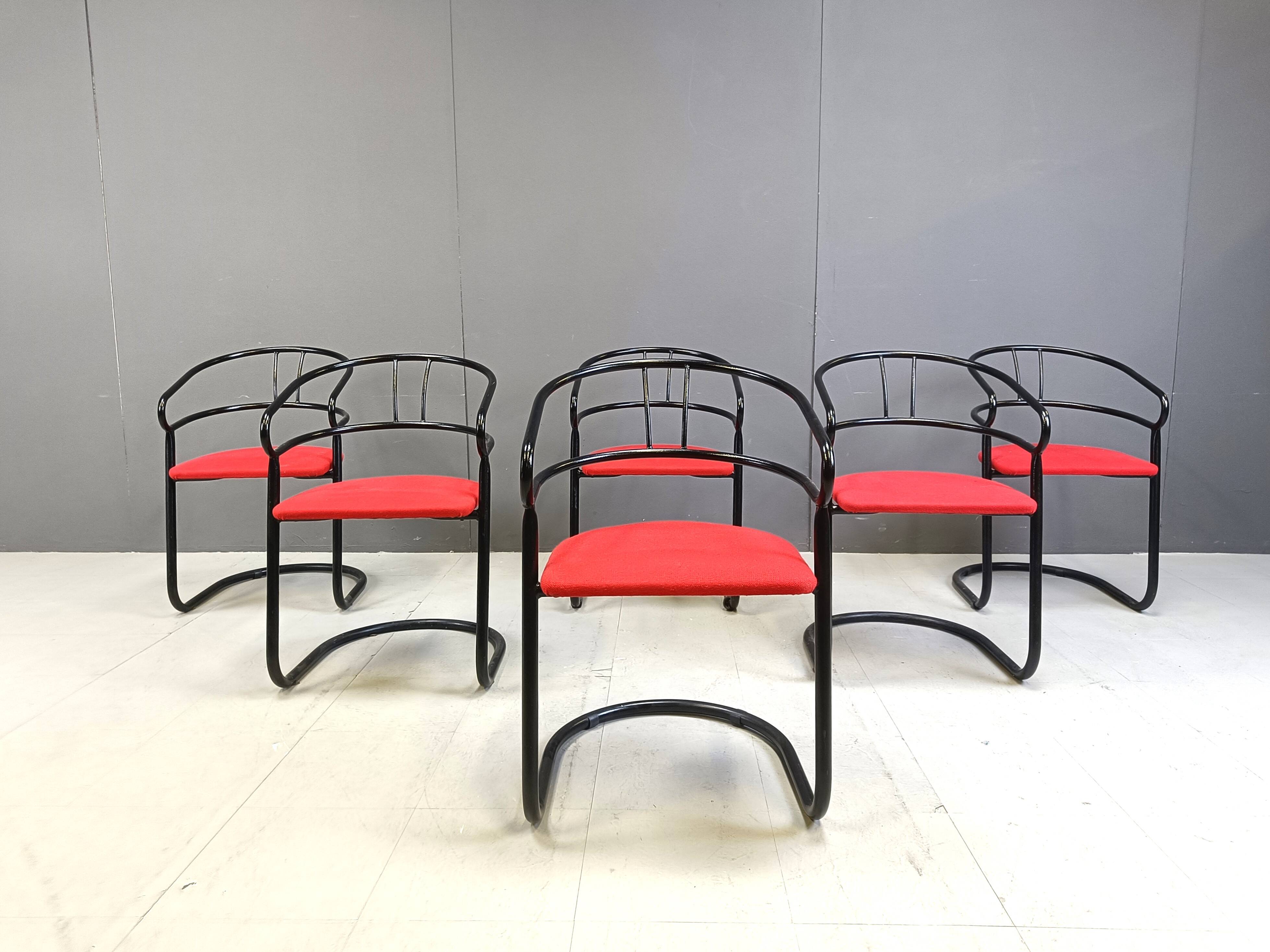 Post modern dining chairs, 1980s
