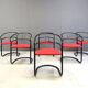Post modern dining chairs, 1980s