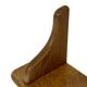Vintage oak wall rack book shelf 1970s wood minimalist design