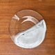 Vintage plate or bowl in German glass by Hans Jürgen Richartz for the Richartz art collection, Mathildenhütte, Solingen, Germany.