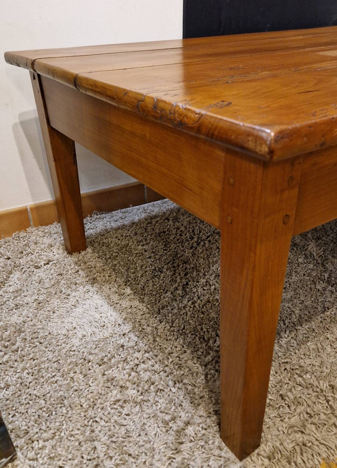 Cherry wood coffee table