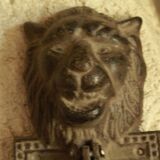 Lion door knocker