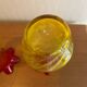 Paire de vases en verre soufflé amberina 60s