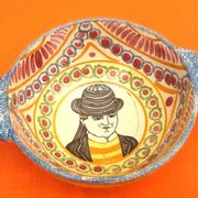 2 old ear bowls Faience from Quimper Henriot Quimper