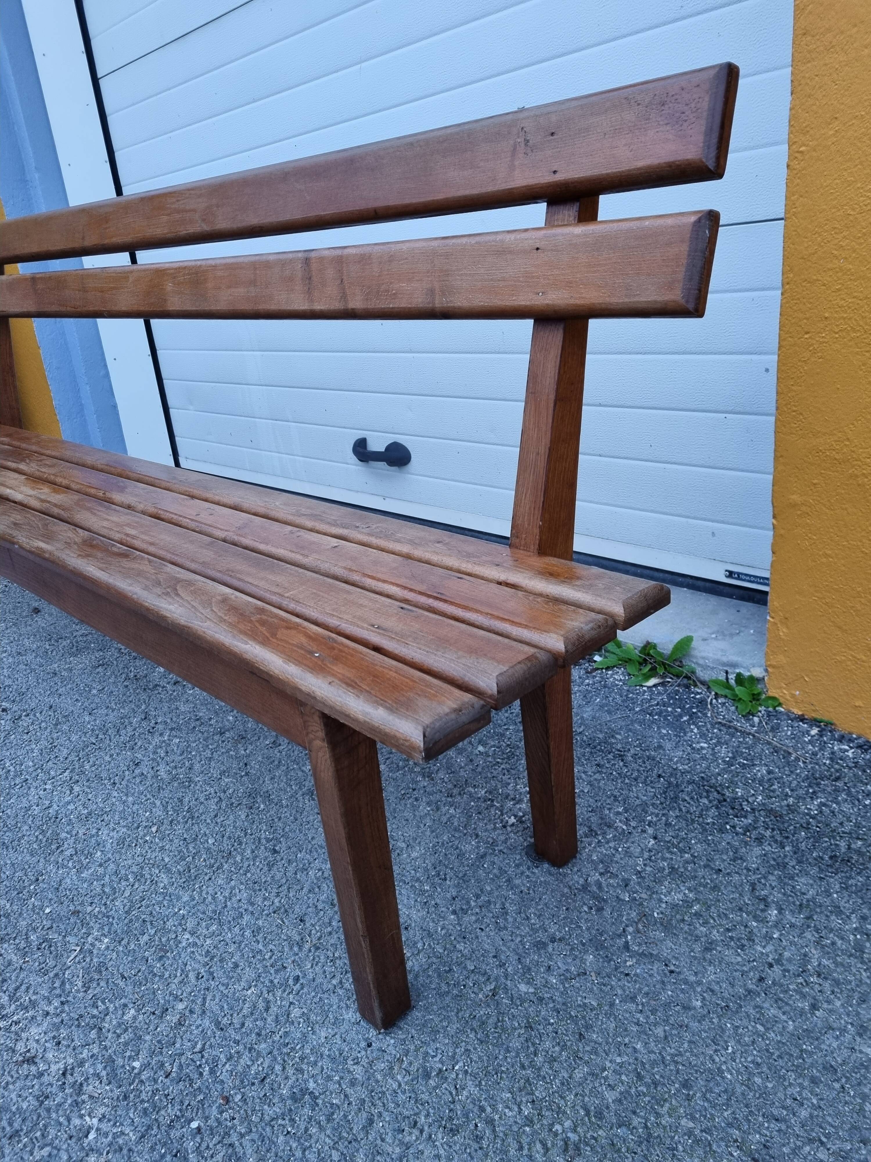Exotic solid wood church pew 1970