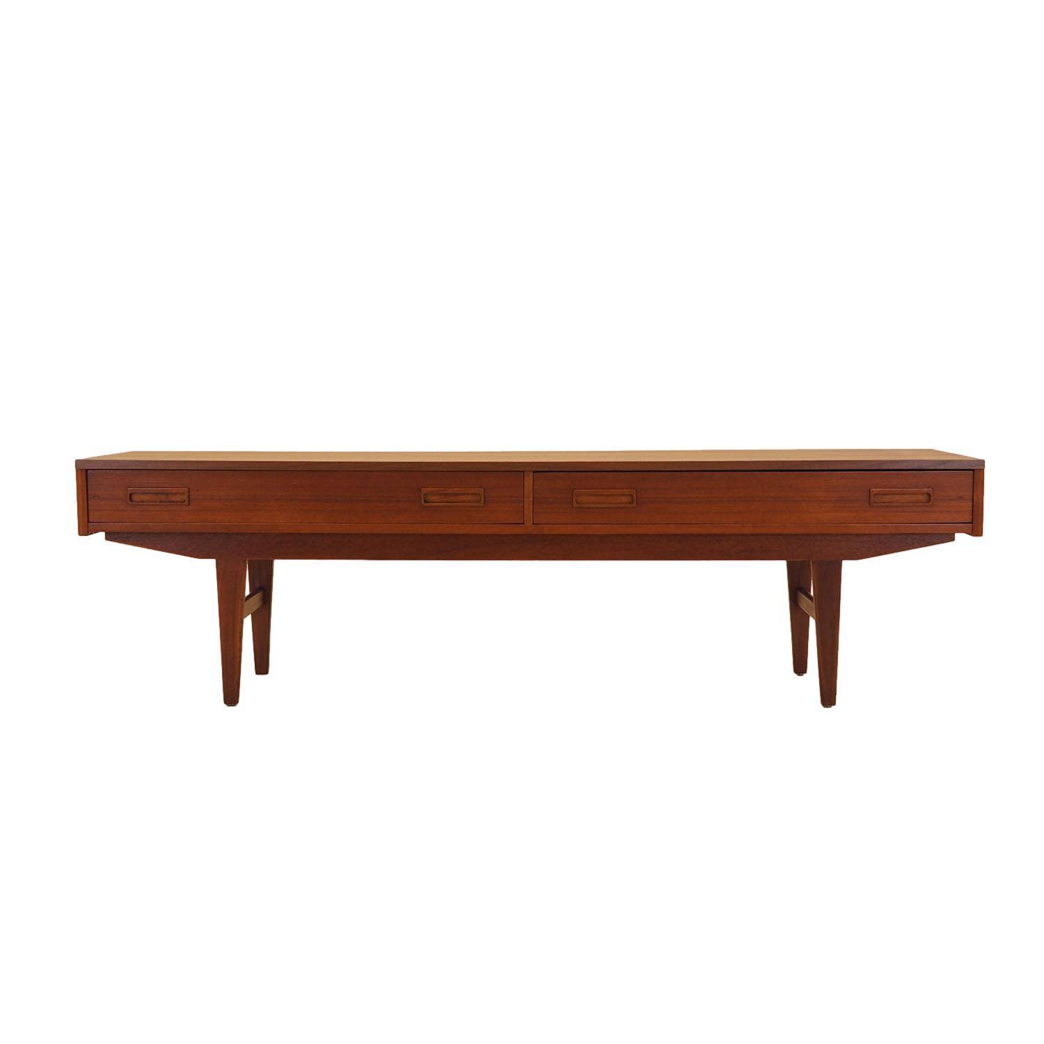 Teak lowboard, Danish design, 1960s, made in Denmark