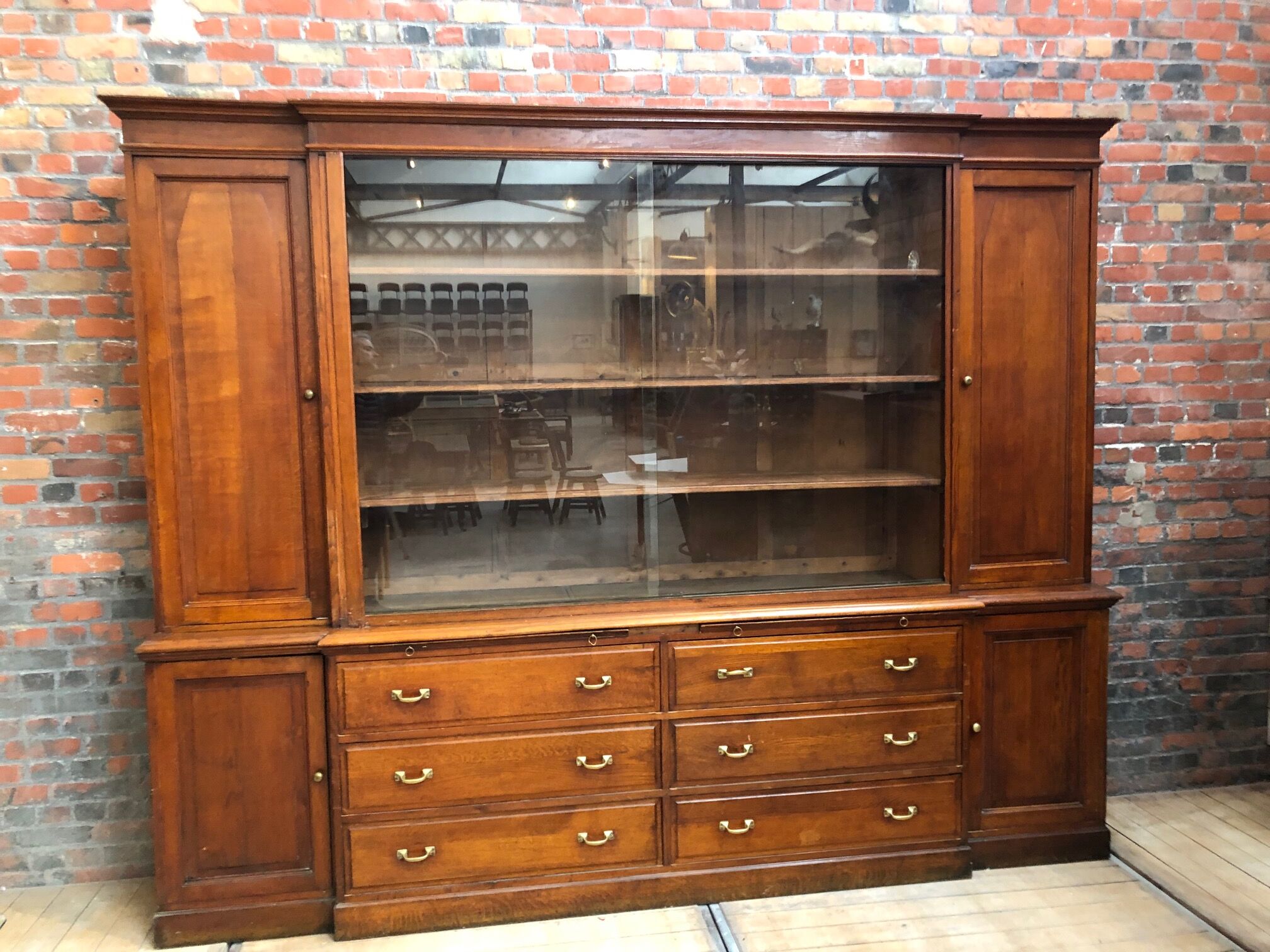 Former haberdashery in early twentieth oak furniture