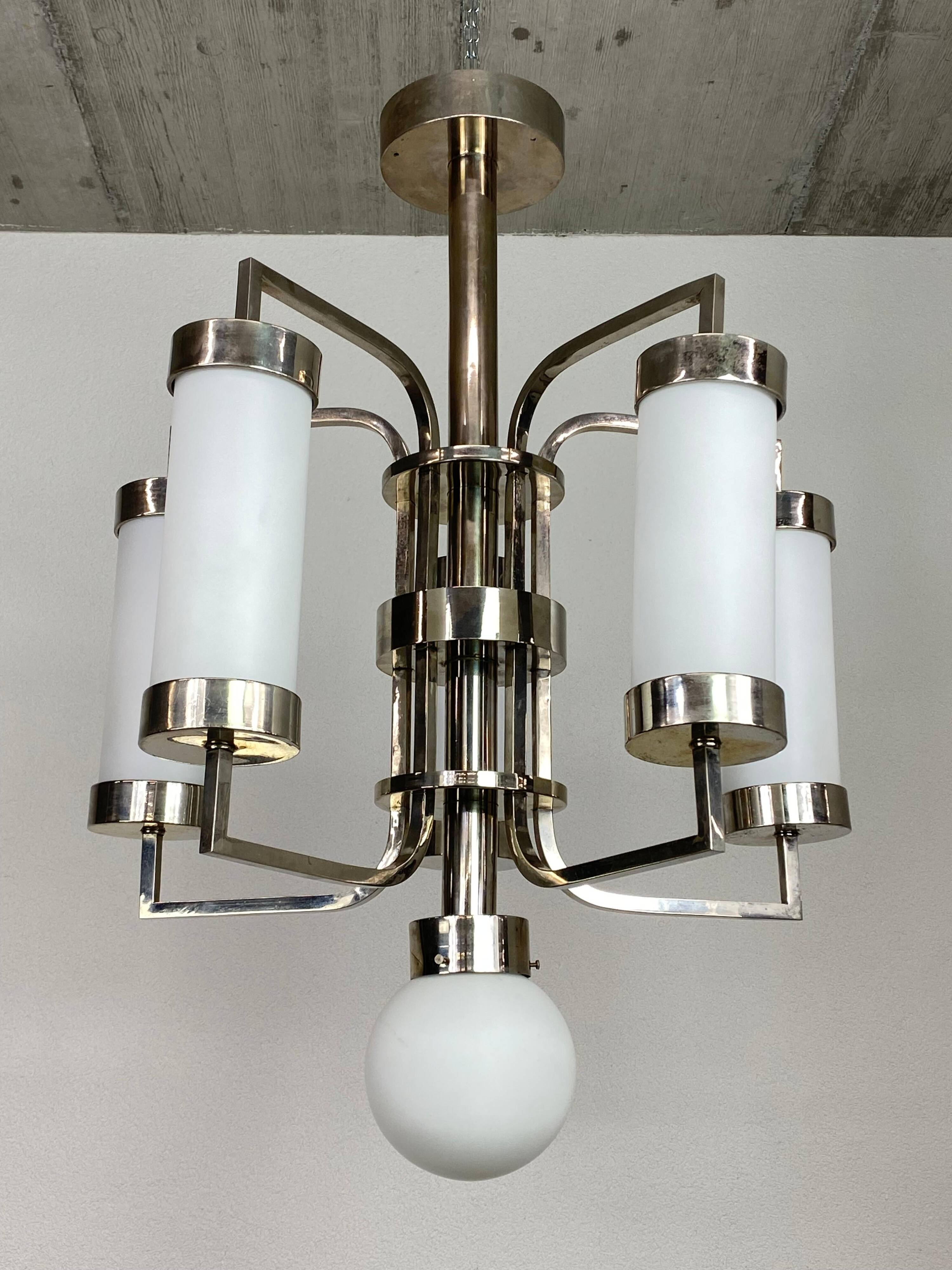 Large functionalist chandelier
