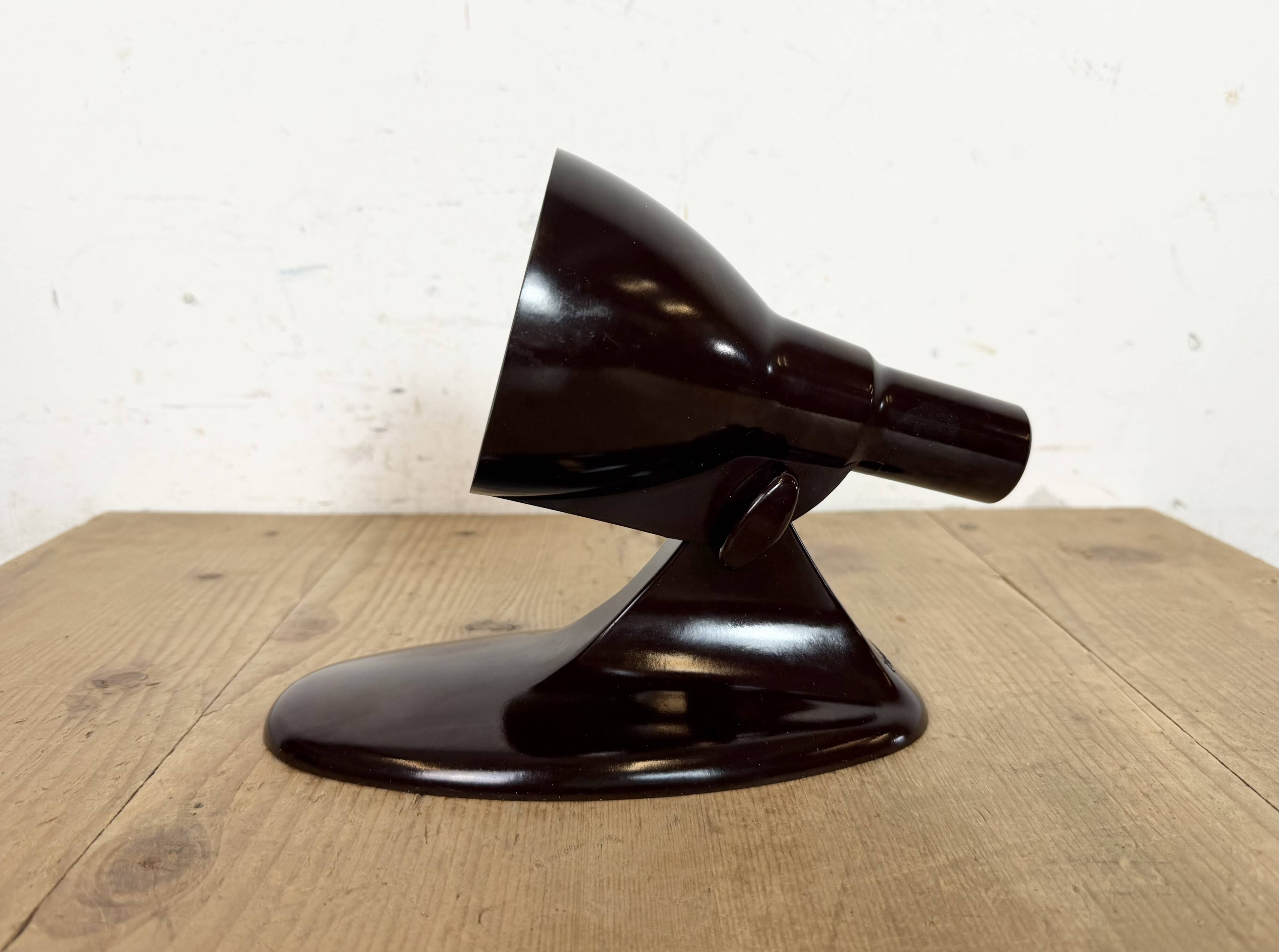 Vintage Midcentury Brown Bakelite Wall Light, 1950s