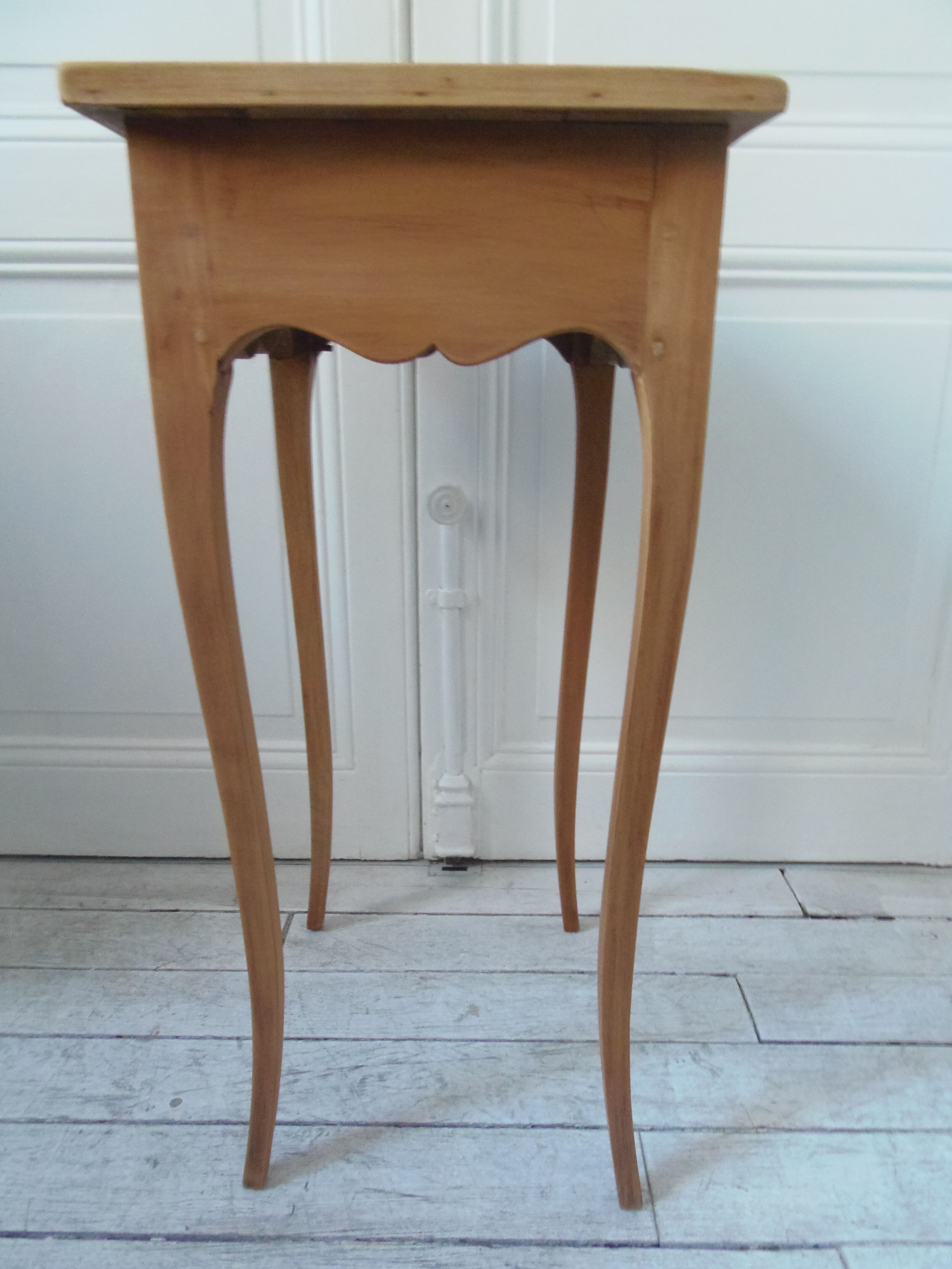 Bedside table from the 1900s, 1 drawer, waxed finish