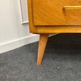 Vintage chest of drawers with compass feet