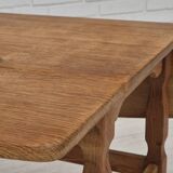 1970s, Danish design by Henning Kjærnulf for EG Kvalitetsmøbel, foldable sofa table, oak.