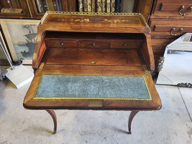 Secretaire de dame bonheur du jour marqueterie