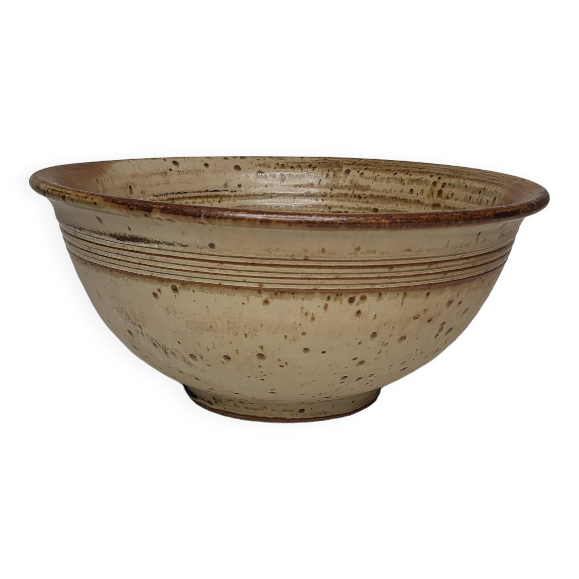 Pyrite stoneware salad bowl