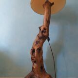 Vintage olive wood lamppost