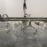 Extra Large Murano Glass Bubble Chandelier / Flushmount, Italy, 1980s